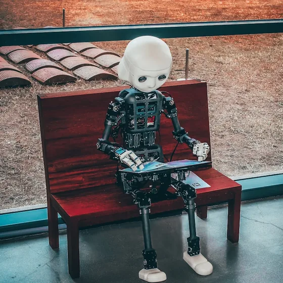 AI skull visualization with mechanical components